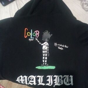 Chrome Hearts Black Hoodie with Multicolor Graphic